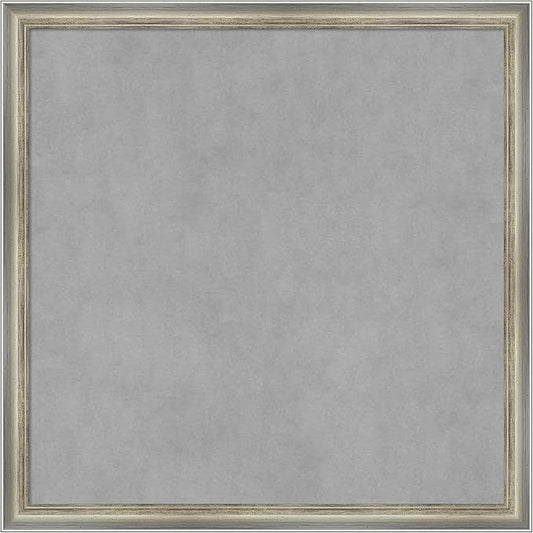 Amanti Art Silver Framed Magnetic Board 22x22 Medium Vision Board by AmantiArt