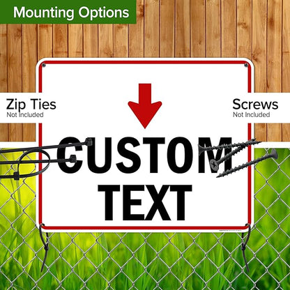 Custom Arrow, Custom Directional Sign, Down Arrow, 24x30 Inches, 55 mil thick - Image 5