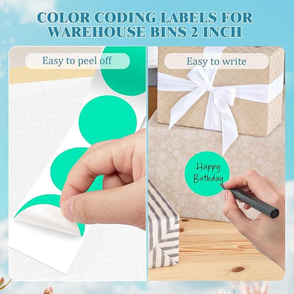 2 Inch Round Color Coding Labels - Image 4