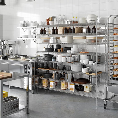 Regal Altair 21" Deep x 72" Wide x 74" Height Wire Shelving Kit | 8-Tier | NSF - Image 4
