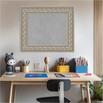 Amanti Art Silver Framed Magnetic Board 23x27 Small Vision Board - Image 5