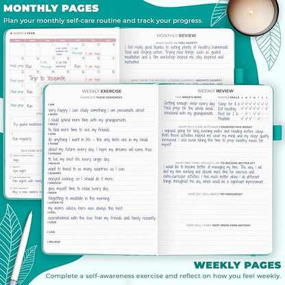 Clever Fox Self-Care Journal – Daily Reflection Notebook – Mental Health & - Image 3