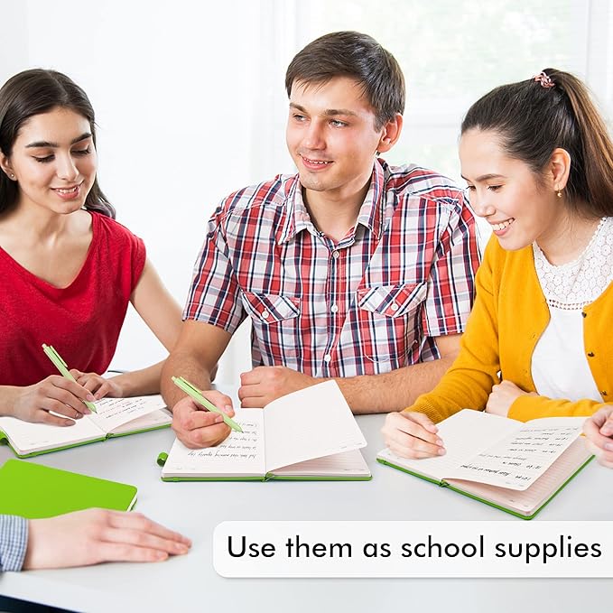 feela 5 Pack Notebooks Journals Bulk, Hardcover Notebook Classic Ruled Lined - Image 5