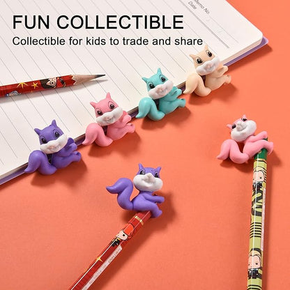 24Pcs Pencil Top Erasers for Kids, Squirrel Pencil Erasers Toppers Bulk - Image 4