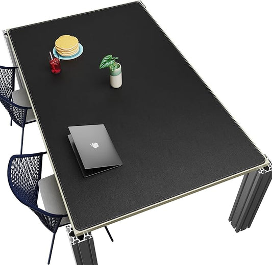 CENNBIE HUGE200 78.8" x 47" Black Leather Desk Mat by CENNBIE