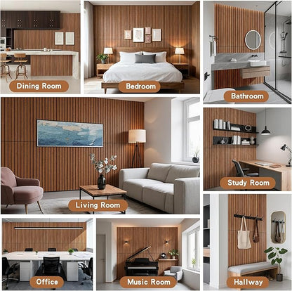 AUTORIFIC Wood Veneer Sound Panels, 10 Pack 47.2”x23.6” Wall Panels, Decorative - Image 7