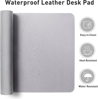 Aothia Faux Leather Desk Mat – Large Mouse Pad, Non-Slip PU Leather Blotter - Image 7