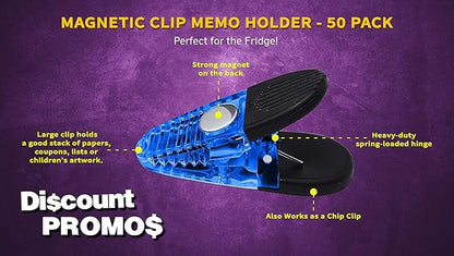 50 Magnetic Memo Holders Set - Image 3