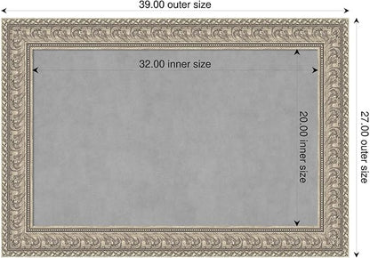 Amanti Art Silver Framed Magnetic Board 27x39 Large Vision Board - Image 2