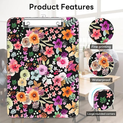 Luminzo Plastic Cute Clipboard Low-Profile Metal Clip, A4 Letter Size 9 x 12.5 - Image 6