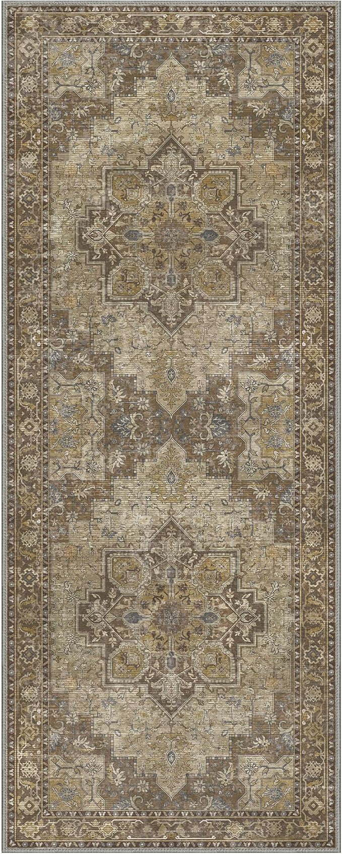 GENIMO 2x10 Runner Rugs for Hallway, Machine Washable Non Slip Vintage Rugs - Image 7