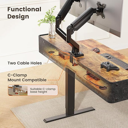 ErGear Standing Desk with LED Strip, 55″ x 28″ Electric Height Adjustable RGB - Image 6