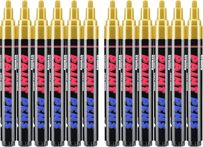 Craiiby Gold Paint Pens Paint Markers by Craiiby