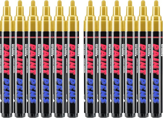 Craiiby Gold Paint Pens Paint Markers by Craiiby