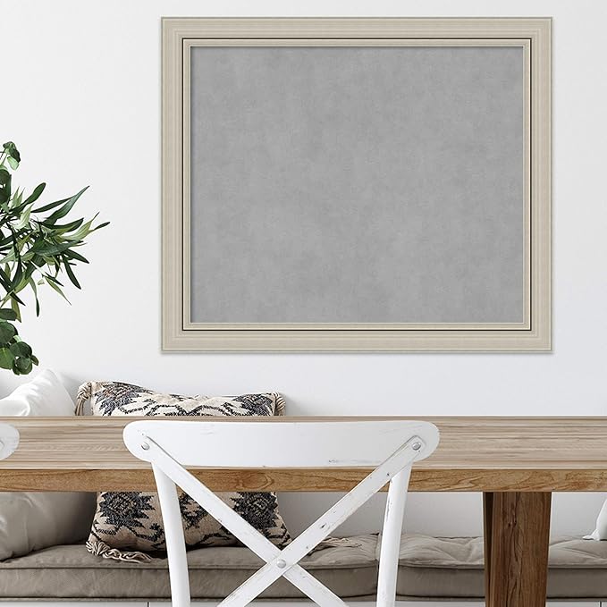 Amanti Art Silver Framed Magnetic Board 24x28 Medium Vision Board - Image 5