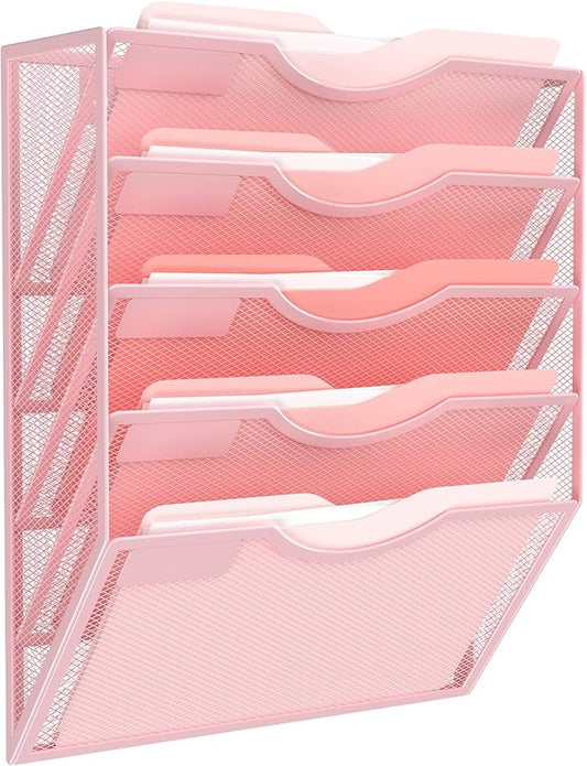 Kuntine.B Wall File Organizer Office Hanging Magazine Holder Wall File Organizer by KuntineB