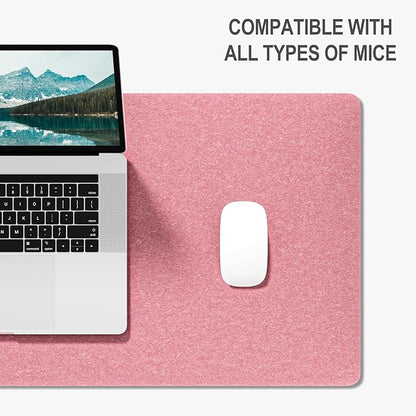 Auhoahsil Felt Desk Mat, Minimalist Large Mouse Pad XL 31.5 x 11.8 in, Desk Matt - Image 4