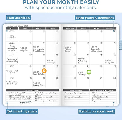 Clever Fox Planner Large – Undated Weekly & Monthly Planner - Image 7