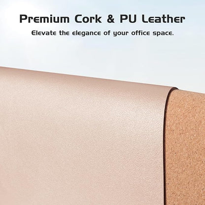 Aothia Double-Sided Desk Pad – 37.8"x17" Leather Desk Mat - Image 2