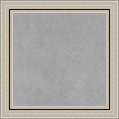 Amanti Art Silver Framed Magnetic Board 20x20 Small Vision Board by AmantiArt