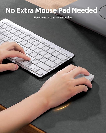 YSAGi Leather Desk Protector, Office Mat, Large Mouse Mat, Non-Slip PU Leather - Image 3