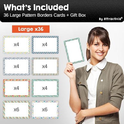 Attractivia Dry Erase Magnetic Labels 5.6 x 3.7 in, Pattern Borders, Large Dry - Image 7