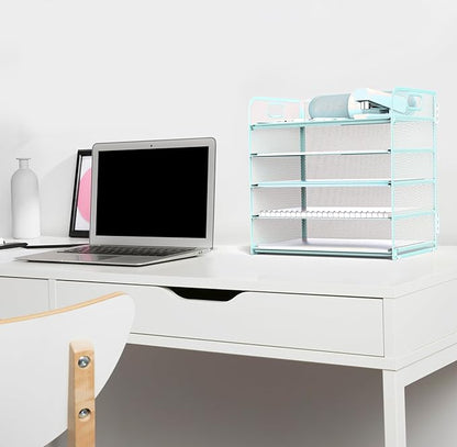 Letter Tray Paper Organizer 5-Tier Desk Organizer File Organizer Paper Holder - Image 4