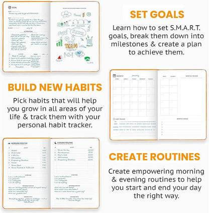 Wyze Planner Undated Daily Planner – 1-Year B5 Productivity Organizer - Image 3