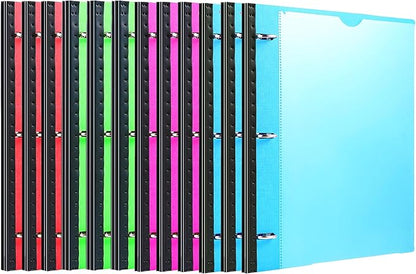 MAKHISTORY Telescoping 3 Ring Binder-12PCS, Flexible Binder by MAKHISTORY