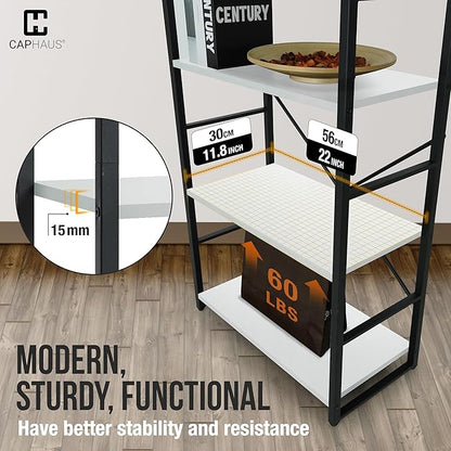 CAPHAUS 3 Tier Small Bookshelf, 24 Inch Width Free Standing Shelf, Bookcase - Image 6