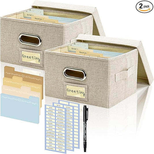 Remowith Greeting Card Organizer and Storage Box by Remowith