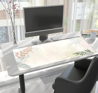 Boho Mouse Pad - Pastel Abstract Desk Mat - Matcha Green - Aesthetic Office - Image 6