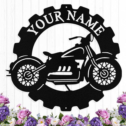 Custom Dirt Bike Metal Signs Personalized Motorcycle Name Sign Custom Garage by HengMeiZiK