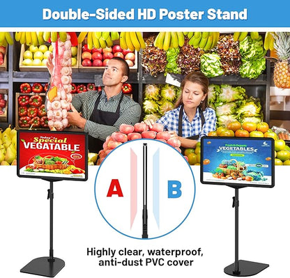 8Pack Sign Holder Stand for Display 8.5 x 11, Adjustable Poster Stand for Table - Image 6