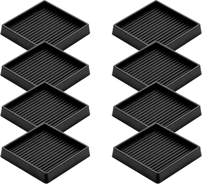 VOCOMO 3X3 Rubber Caster Cups, Non Slip Furniture Pads, Anti-Slip Gripper by VOCOMO