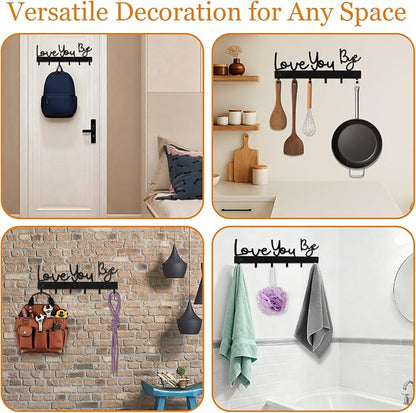 Key Holder for Wall, Key Hooks Organizer Hanger Rack Wall Mounted - Image 7