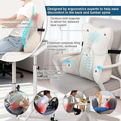 Ailuteie Lumbar Support Pillow – Multi-Functional Ergonomic Back Cushion - Image 4