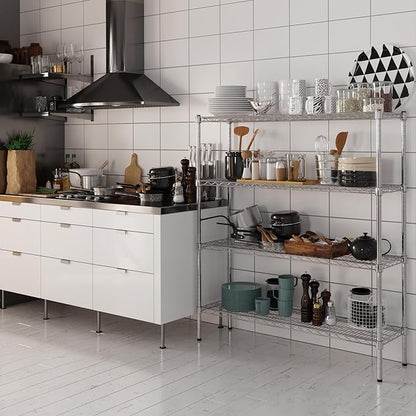 Regal Altair 14" Deep x 48" Wide x 54" Height Wire Shelving Kit | 4-Tier | NSF - Image 2