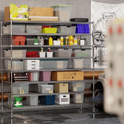 Regal Altair 24" Deep x 72" Wide x 74" Height Wire Shelving Kit | 8-Tier | NSF - Image 6