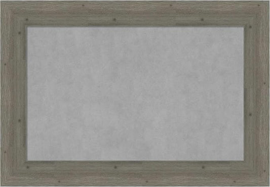 Amanti Art Grey Framed Magnetic Board 27x39 Large Vision Board by AmantiArt