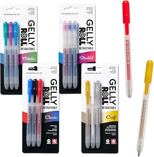 SAKURA Gelly Roll Retractable Gel Pens by SAKURAOFAMERICA