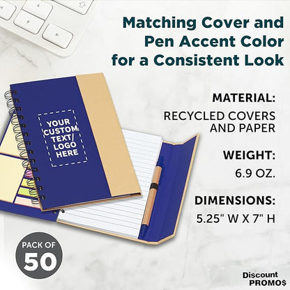 DISCOUNT PROMOS Custom Eco Friendly Spiral Notebooks - Image 4