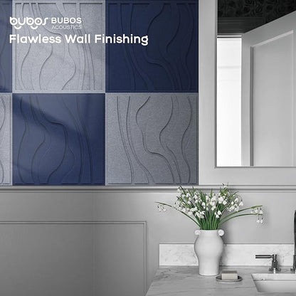 BUBOS Large Acoustic Panels, Self-Adhesive Sound Absorbing Panels Decorative - Image 7