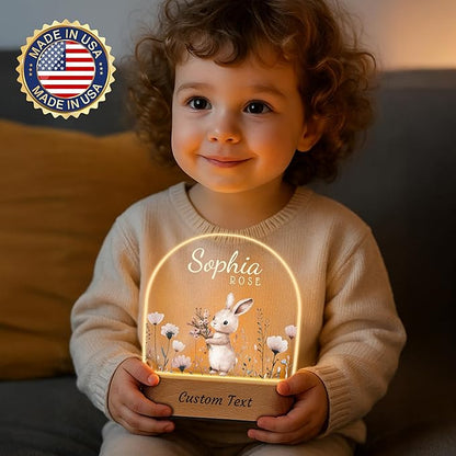 7GEEFT Personalized Baby Gifts for Kids, Custom Animal Acrylic Plaque Sign Name - Image 2