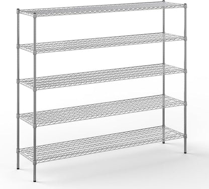 Regal Altair 18" Deep x 72" Wide x 74" Height Wire Shelving Kit | 5-Tier | NSF by Regal+Altair