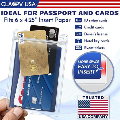 Claev Fast Seal Vertical 4x6 Passport & Card Holders, 100 Pack), Conferences - Image 4