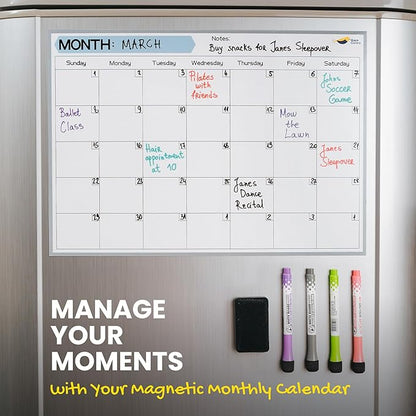 Monthly Magnetic Calendar for Refrigerator - Image 8
