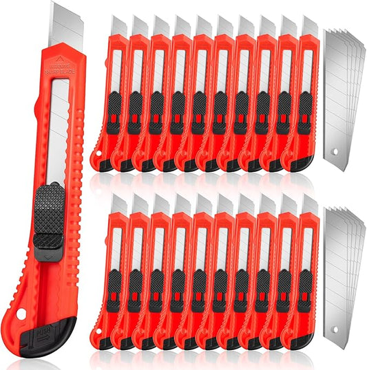 JOYUMY 20 Pack Utility Knife, Box Cutter Retractable, Box Knife by JOYUMY