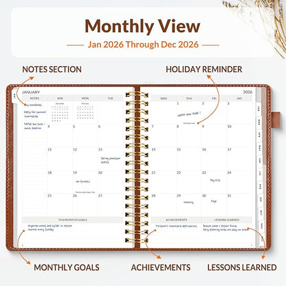 SUNEE 2026 Planner 5.9" x 8.3" – Dated Productivity Planner - Image 4