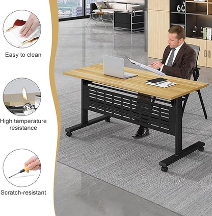 Conference Table, 55.1''Folding Conference Room Table - Image 5